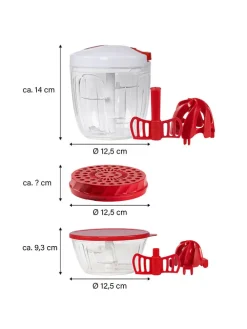 12tlg. Set: Multizerkleinerer in Rot