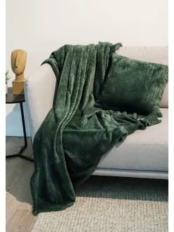 2tlg. Set: Plaid & Kissenhülle 