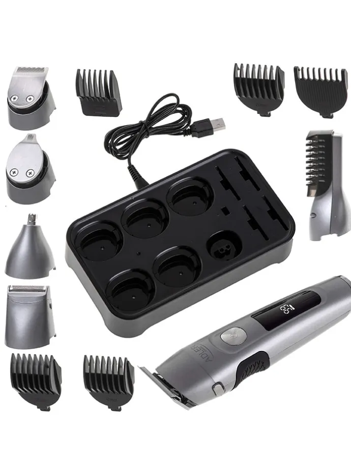 14tlg. Set: Rasierer "AD 2944 Grooming" in Silber