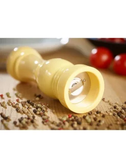 2tlg. Set: Salz- & Pfeffermühle in Creme - (H)21 x Ø 6 cm