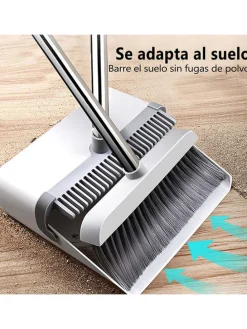 2tlg. Set: Schaufel und Besten in Grau