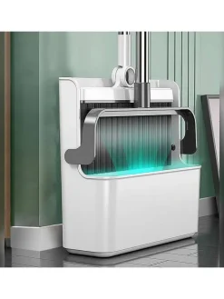 2tlg. Set: Schaufel und Besten in Grau