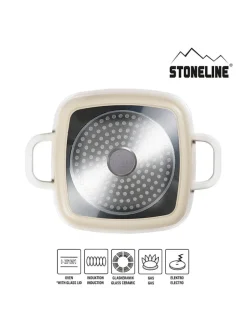 2tlg. Set: Servierpfanne - (L)20 x (B)20 cm