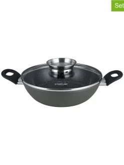 2tlg. Set: Servierpfanne ''Ceramic'' in Grau - Ø 24 cm