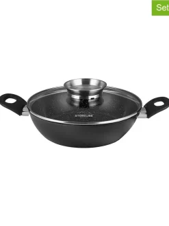 2tlg. Set: Servierpfanne ''Ceramic'' in Grau - Ø 28 cm