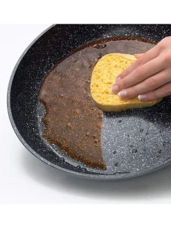 2tlg. Set: Servierpfanne ''Ceramic'' in Grau - Ø 28 cm