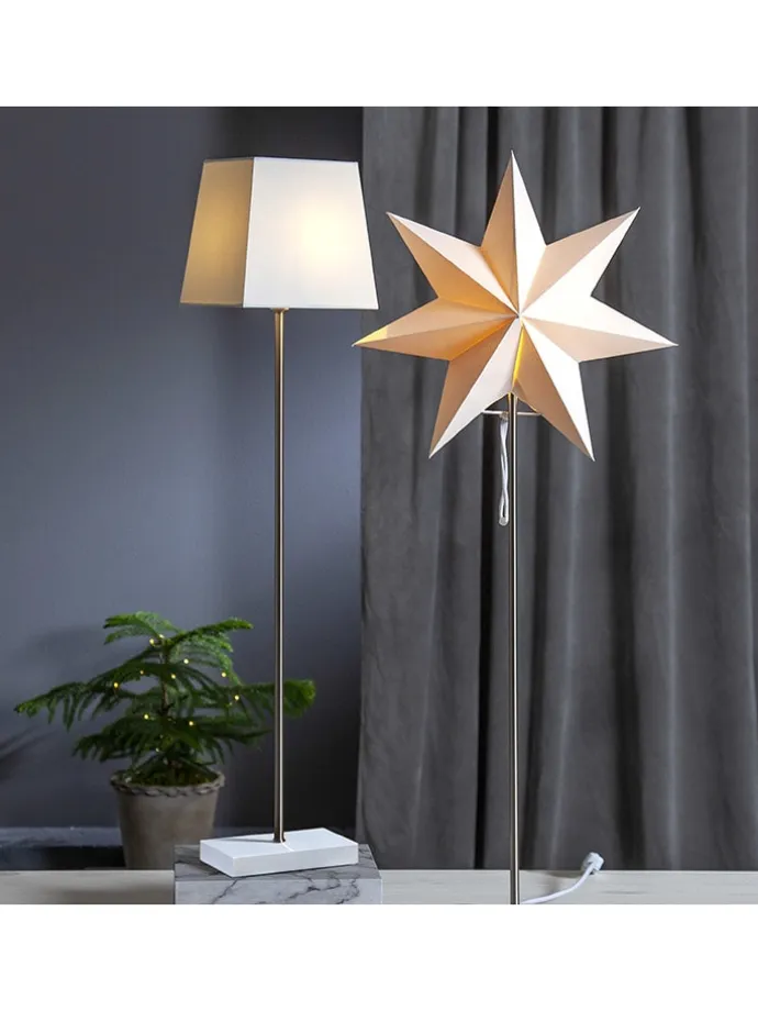 3tlg. Set: Standleuchte "Combi-Pack Moa" in Weiß - (H)82 cm