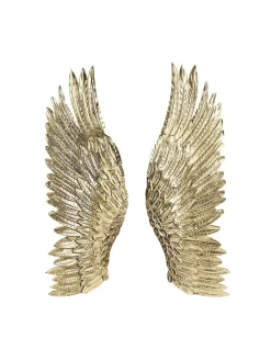 2tlg. Set Wandobjekt ANGELO24 in Gold