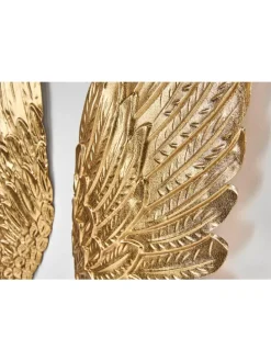 2tlg. Set Wandobjekt ANGELO24 in Gold