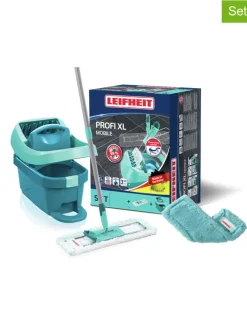 3tlg. Set: Wischtuchpresse "Profi XL Mobile" in Türkis