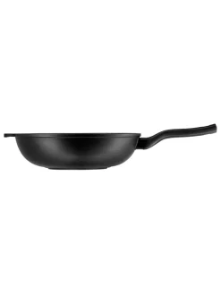 2tlg. Set: Wok-Pfanne in Schwarz - Ø 30 cm