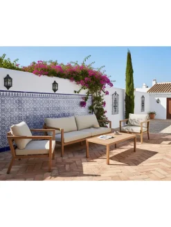 4-tlg Sitzgruppe ONETA in Braun/Beige