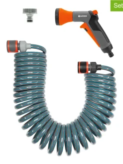 4tlg. Spiralschlauch-Set in Grau