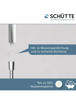 3tlg. Stangenbrause-Set ''Cordoba'' in Chrom