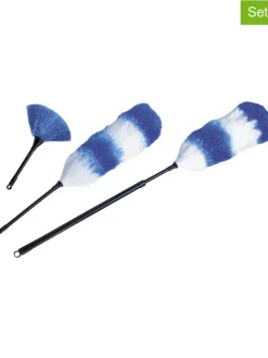 3tlg. Staubwedel-Set in Blau