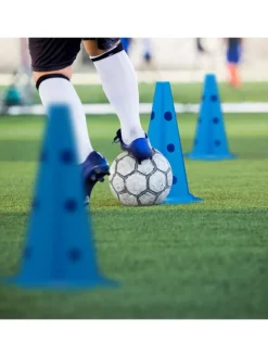 18-tlg. Steckhürden Set in Blau/ Gelb