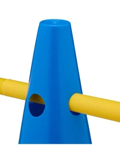 18-tlg. Steckhürden Set in Blau/ Gelb