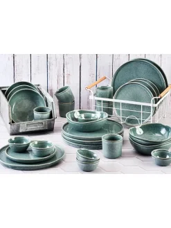 30tlg. Tafelservice "Magma" in Blau