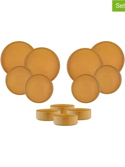 12tlg. Tafelservice "Scandi" in Ocker