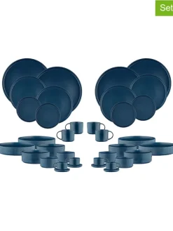 36tlg. Tafelservice "Scandi" in Dunkelblau