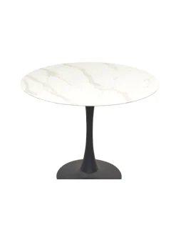 5tlg. Tischgruppe bestehend aus Esstisch und 4 Stühlen in schwarz