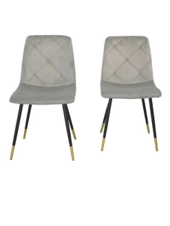 5tlg. Tischgruppe bestehend aus Esstisch und 4 Stühlen in grau