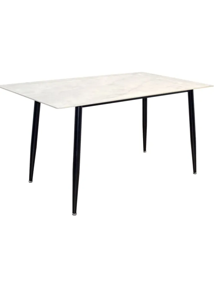 5tlg. Tischgruppe 1Esstisch, 4Polsterstühle in grün