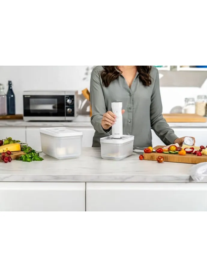 7tlg. Vakuumierset in Weiß/ Grau