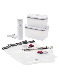 7tlg. Vakuumierset in Weiß/ Grau