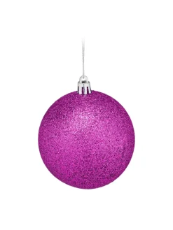 110-tlg. Weihnachtskugeln Set in Pink