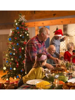 100-tlg. Weihnachtskugeln Set in Braun