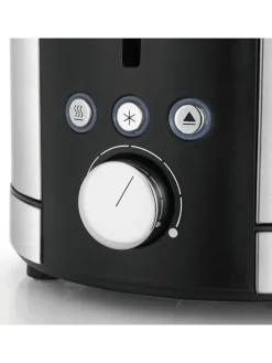 Toaster "Lono" in Silber/ Schwarz