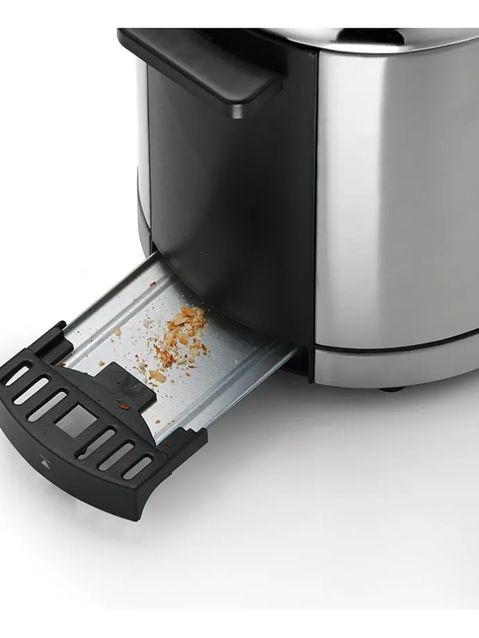 Toaster "Lono" in Silber/ Schwarz