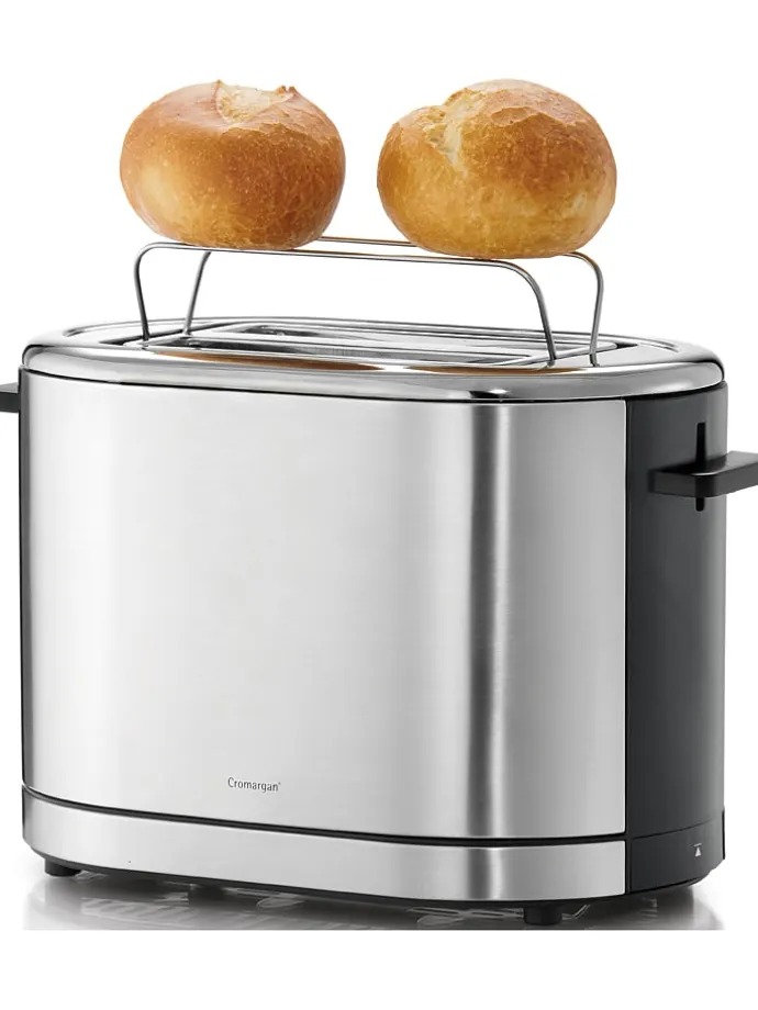 Toaster "Lono" in Silber/ Schwarz