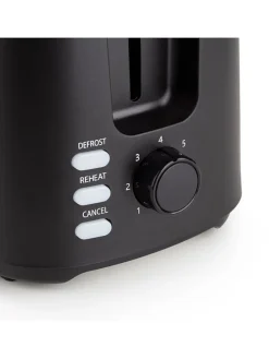 Toaster ''Vitalia'' in Schwarz - (B)23 x (H)17,5 x (T)14 cm