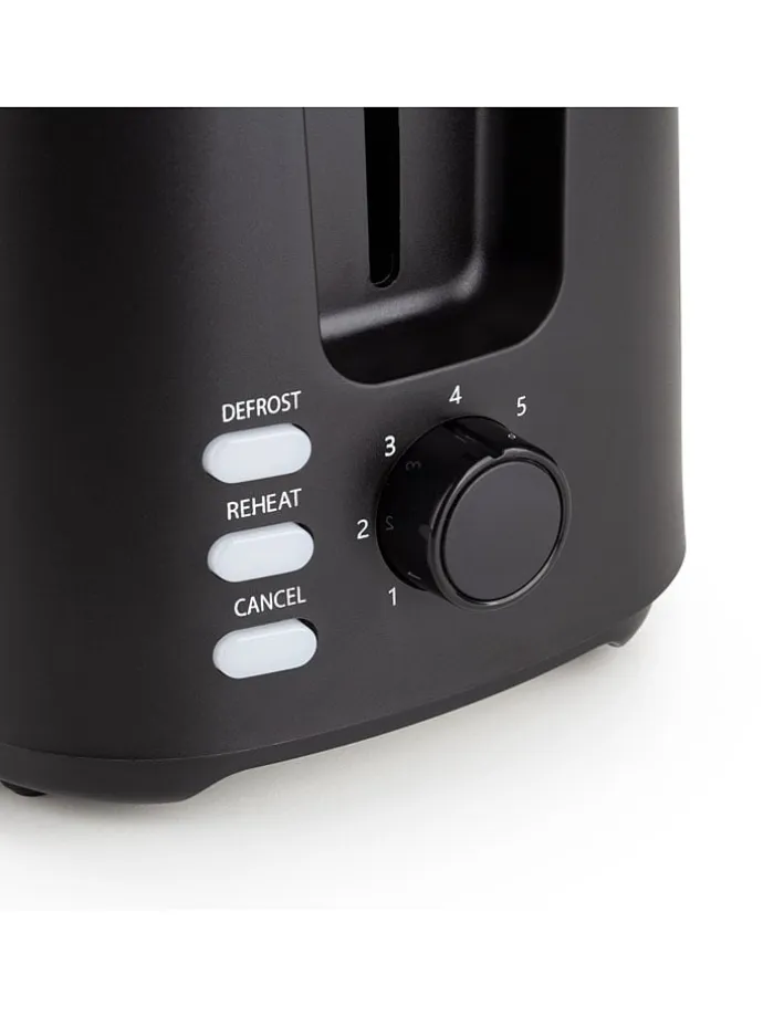 Toaster ''Vitalia'' in Schwarz - (B)23 x (H)17,5 x (T)14 cm