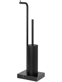 Toilettenbutler "Modo" in Schwarz - (H)66 cm