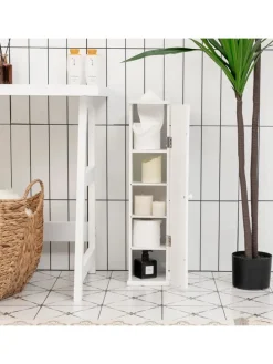 Toilettenpapier Schrank in Weiß