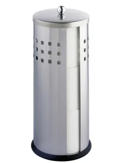 Toilettenpapierhalter "Ancona" in Grau - (H)34 cm