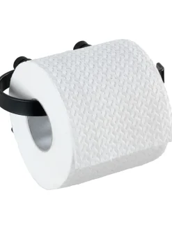 Toilettenpapierhalter "Classic Plus" in Schwarz - (B)15 x (H)7,5 x (T)10 cm
