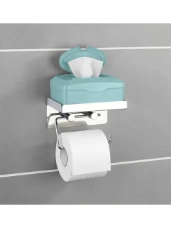 Toilettenpapierhalter in Silber - (B)16 x (H)12,5 x (T)11,5 cm