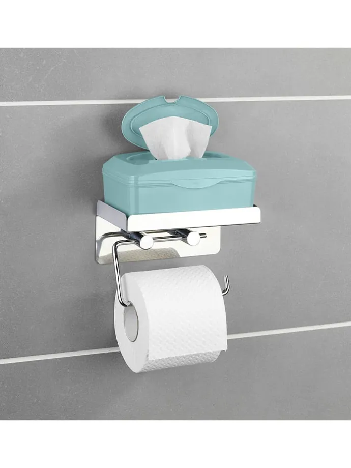 Toilettenpapierhalter in Silber - (B)16 x (H)12,5 x (T)11,5 cm