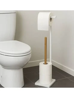 Toilettenpapierhalter in Weiß - (B)20 x (H)64,5 x (T)20 cm