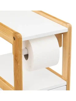 Toilettenpapierhalter in Weiß - (B)33 x (H)80 x (T)20 cm