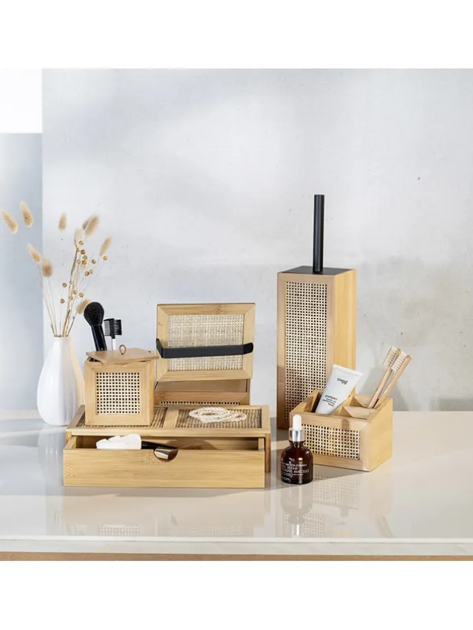 Toilettenpapierhalter in Hellbraun - (B)15 x (H)12 x (T)6,5 cm