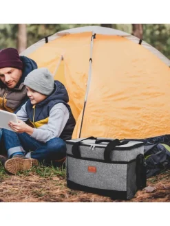 Tragbare Kühltasche in LILA mit 33 Liter