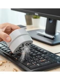 Tragbarer Mini-Desktop-Staubsauger - (B)7,5 x (H)7 x (T)6 cm