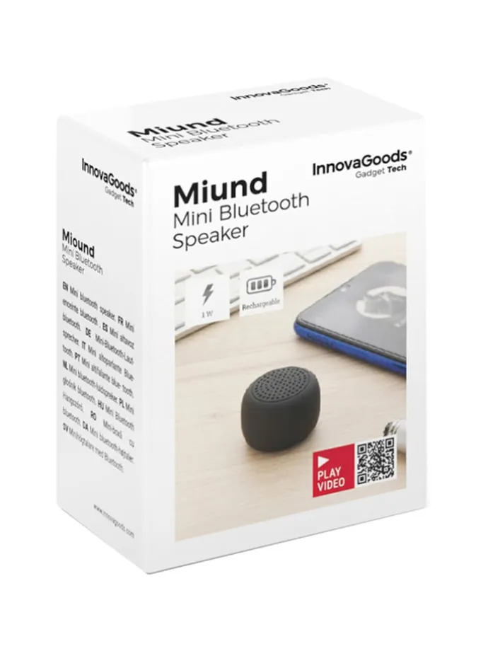 Tragbarer Wireless Mini-Lautsprecher - (H)2,5 x Ø 3,5 cm