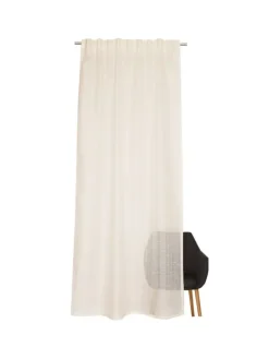 Transparenter Schlaufenvorhang MESHWORK in Sekt