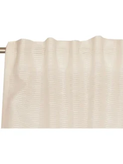 Transparenter Schlaufenvorhang MESHWORK in Sekt